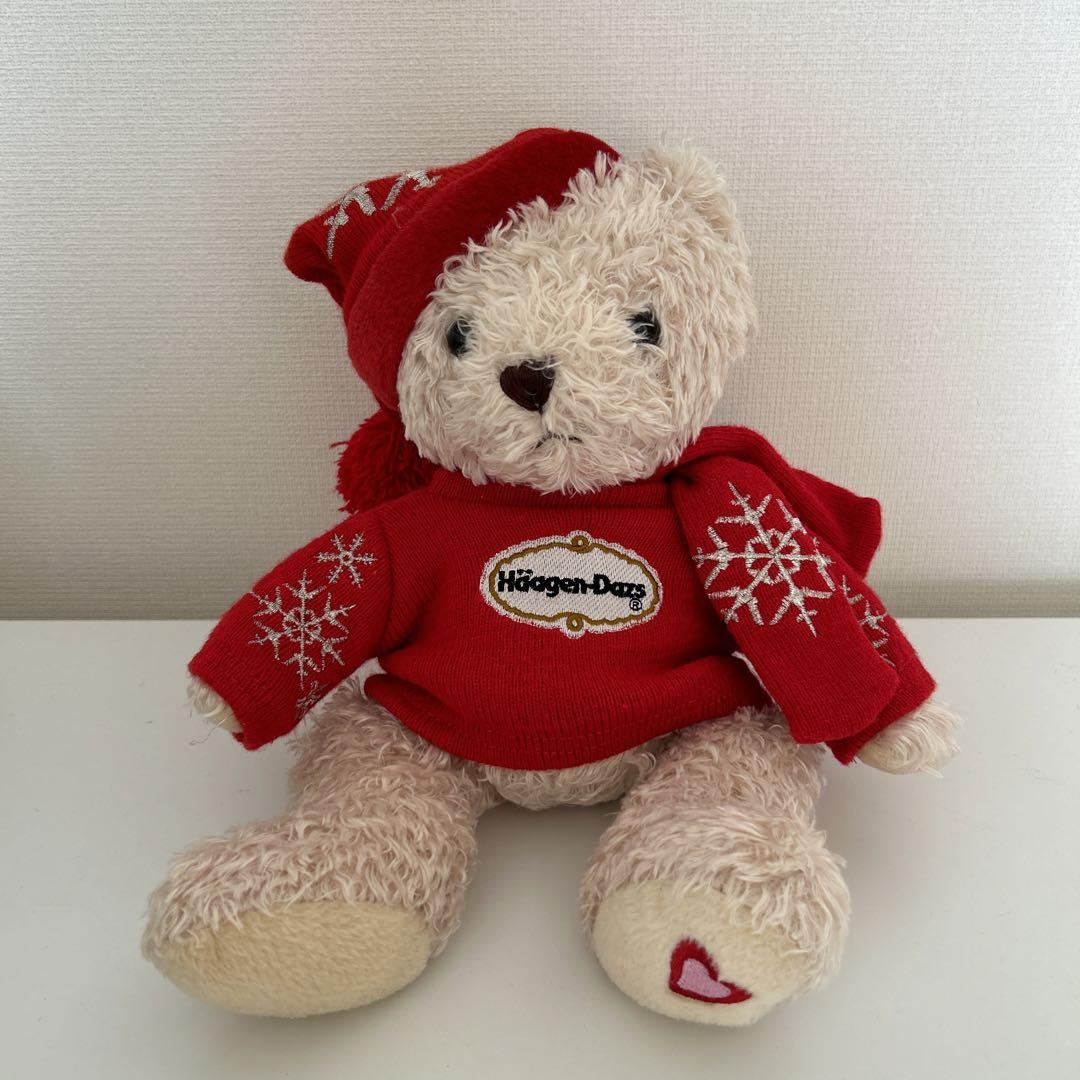 

[USED] Teddy bear stuffed animal bear Haagen-Dazs Christmas