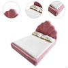 1:12 Wood Bed Miniature Furniture Room, DIY Fitments Pretend Play Mini Double Size Twin for