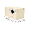 Parakeet Nest Box Wood Parrot Breeding Nest Cage House Nesting Boxes For Birds With Perch Stand Bird Cage Mating Box