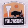 Yellowstone Sunset Brooch: Cattle & Scenery Emblem