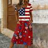 Summer Dresses for Women 2026 Casual Midi Dresses for Women with Butterfly Print Graduation Dress and Floral Dress for Daily Wear
