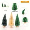 15/30 PCS Mini Christmas Trees Set, Assorted Sizes & Colors Artificial Christmas Trees For Holiday Decor