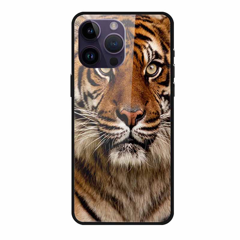 Tempered Glass Case For iphone 15 Pro Max Case Hard Glass Back Cover Soft TPU Bumper For iphone 16 Pro Max Phone Case 16Pro Max