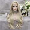 European and American fashion front lace wig, hot-selling 40-inch big wave long curly wig head