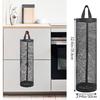 4 Pcs Plastic Bag Holder Hanging Storage Bags Recycling Mesh Bags Foldable Garbage Dispenser Organizer Breathable Washable Storage Trash Bag for