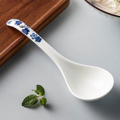 Japanese Ceramic Soup & Rice Spoon - Sakura Style