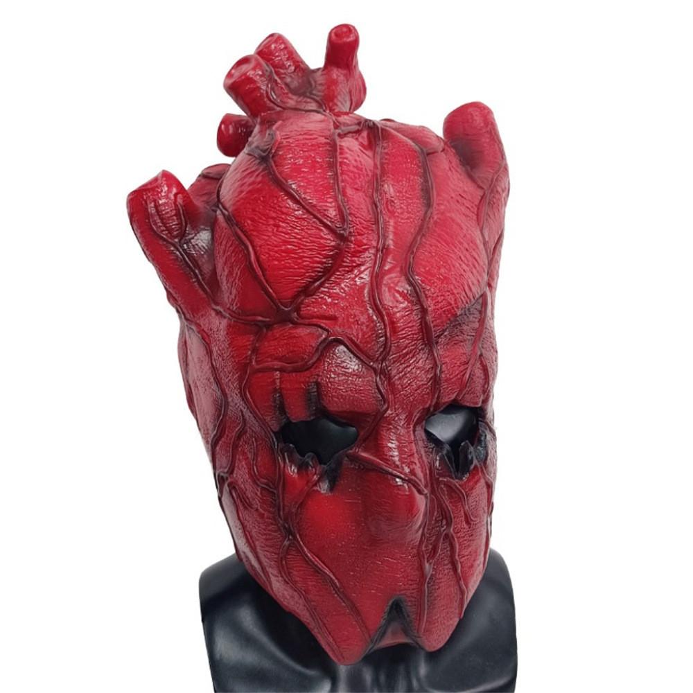 

Отличительная страшная маска сердца из латекса для Хэллоуин-вечеринок и ролевых игр