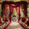 Width 160CM Wedding Tulle Arch White Pink Backdrop Fabric Arch Draping Fabric  Wedding