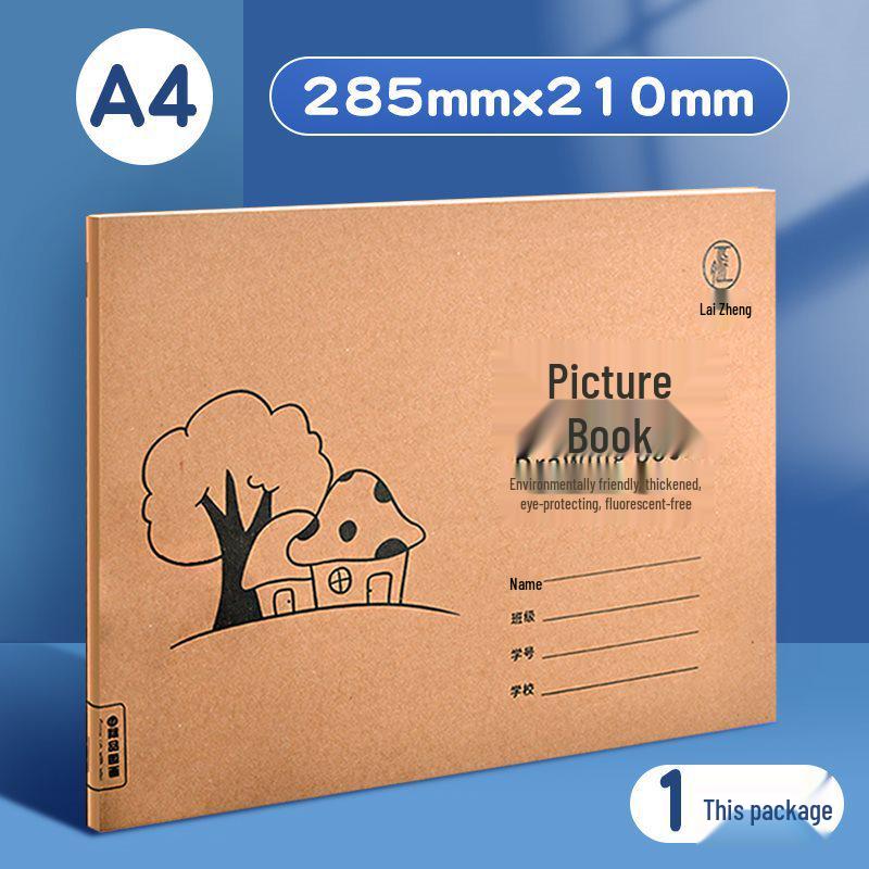 

Children s A4 Blank Sketchbook for Beginners - Ideal for Drawing and Painting in Kindergarten and Elementary School Art Classes