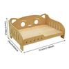 Wooden Pet Sofa Bed Wipe-Clean for Sunny Window Corner