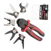5-in-1 Draadstripper Gereedschap Set Combinatie Verwisselbare Tangen Kit Draadstripper Draadkrimptang Combinatietang Kabelknipper