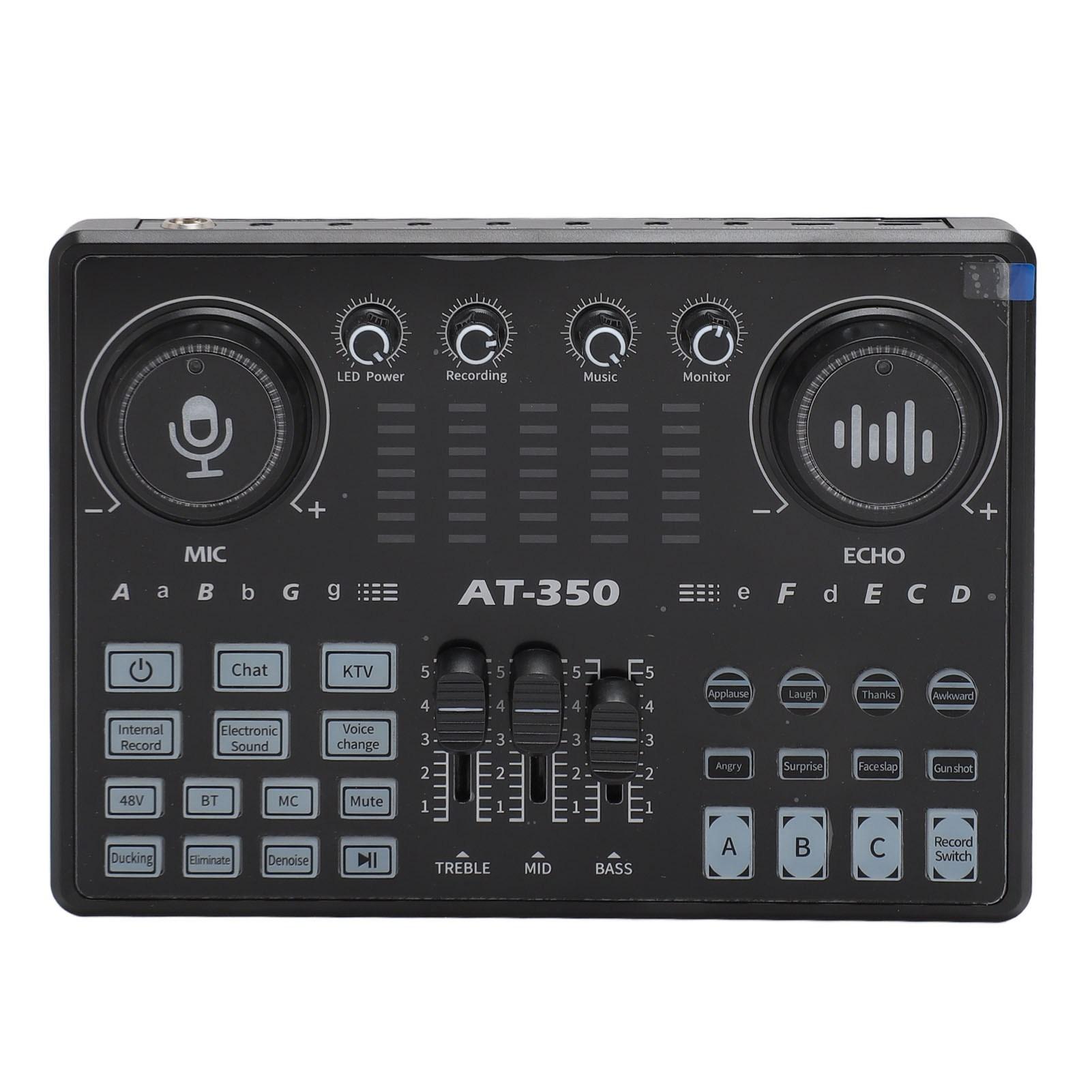 

Профессиональный микшер звуковой карты с подсветкой LED Voice Changer, запись нескольких звуковых эффектов