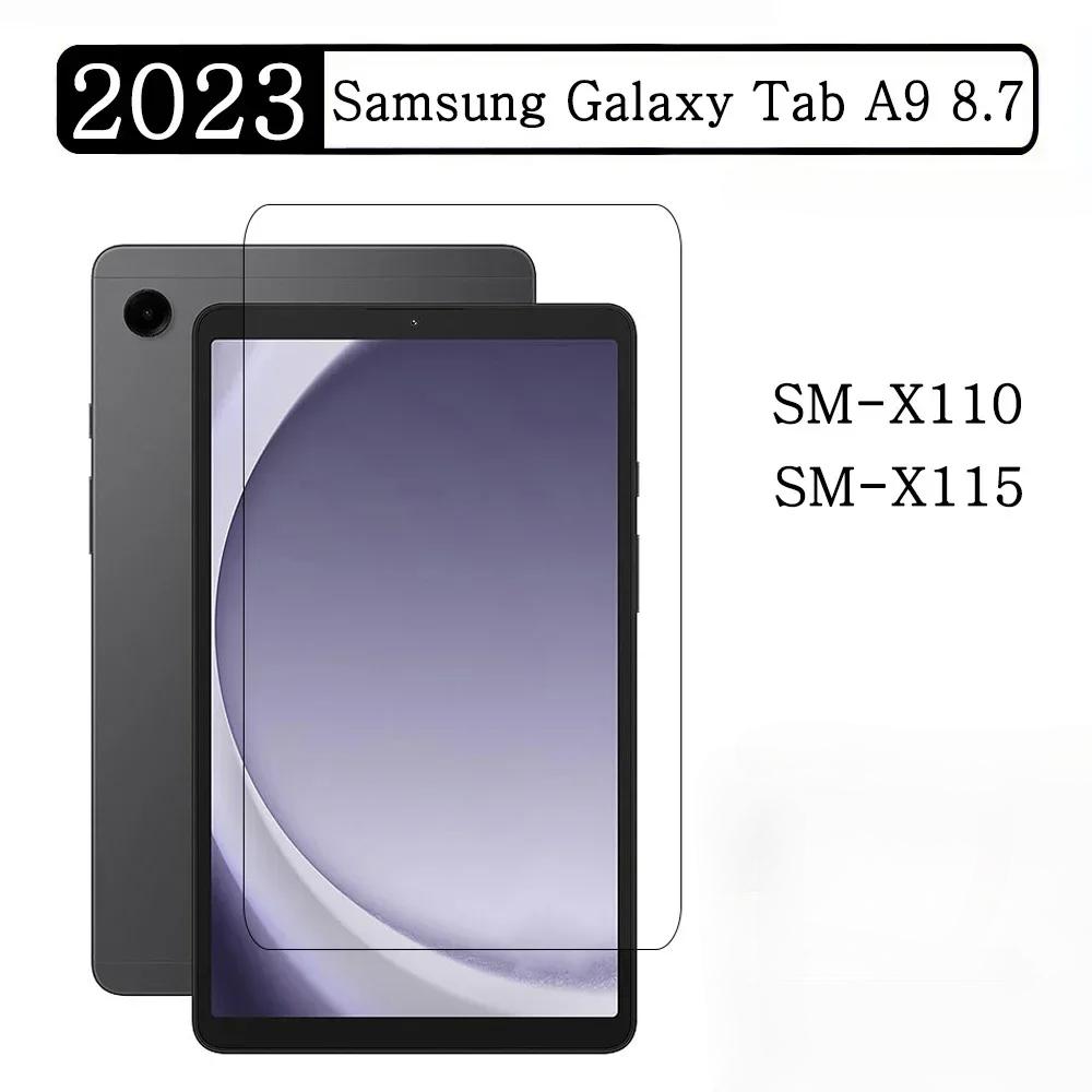 Verre trempé pour Samsung Galaxy Tab A9 8.7 2023 SM-X110 SM-X115 X110 X115 X117, Film de protection d'écran à couverture complète pour tablette