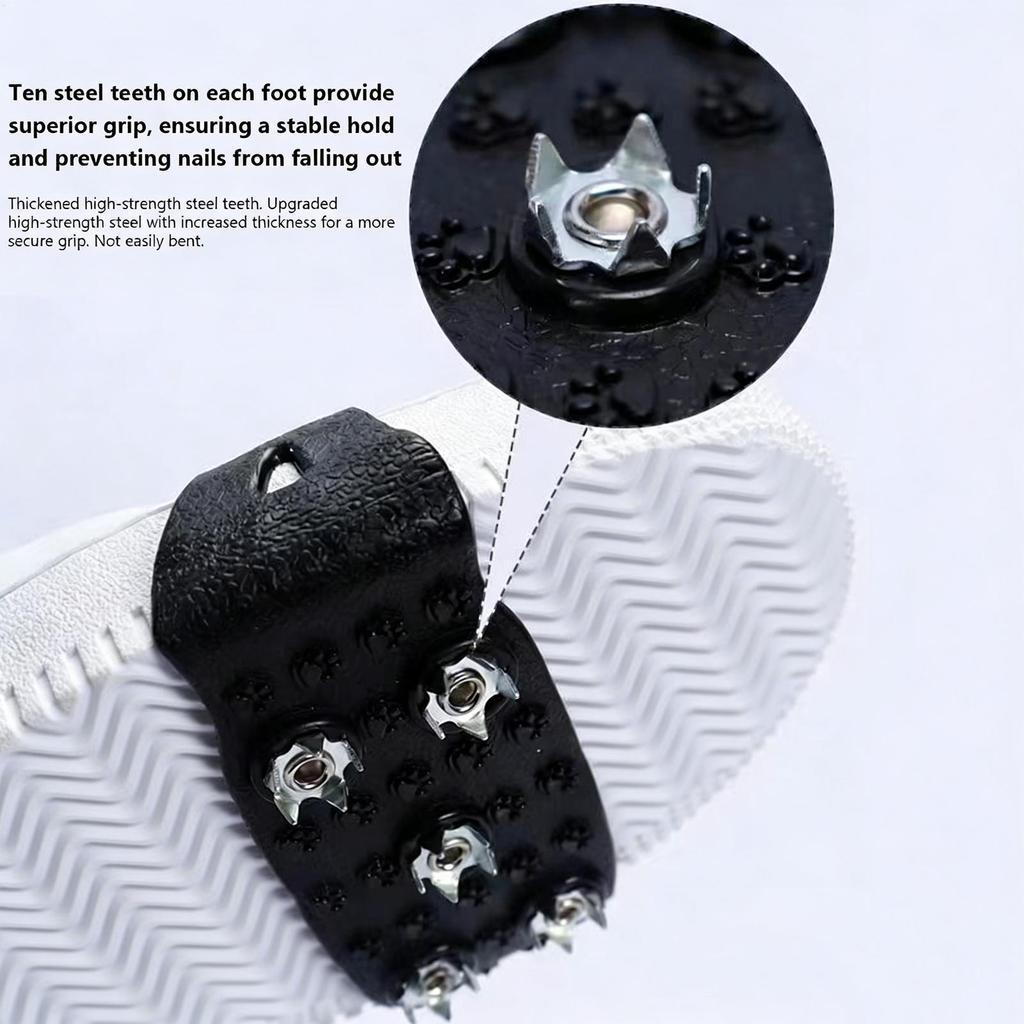5-Stud Climbing Crampons Anti Slip Snow Claw Shoe Covers Bundled Crampons Snow Ice Claws Outdoor Walking Hiking Accessories