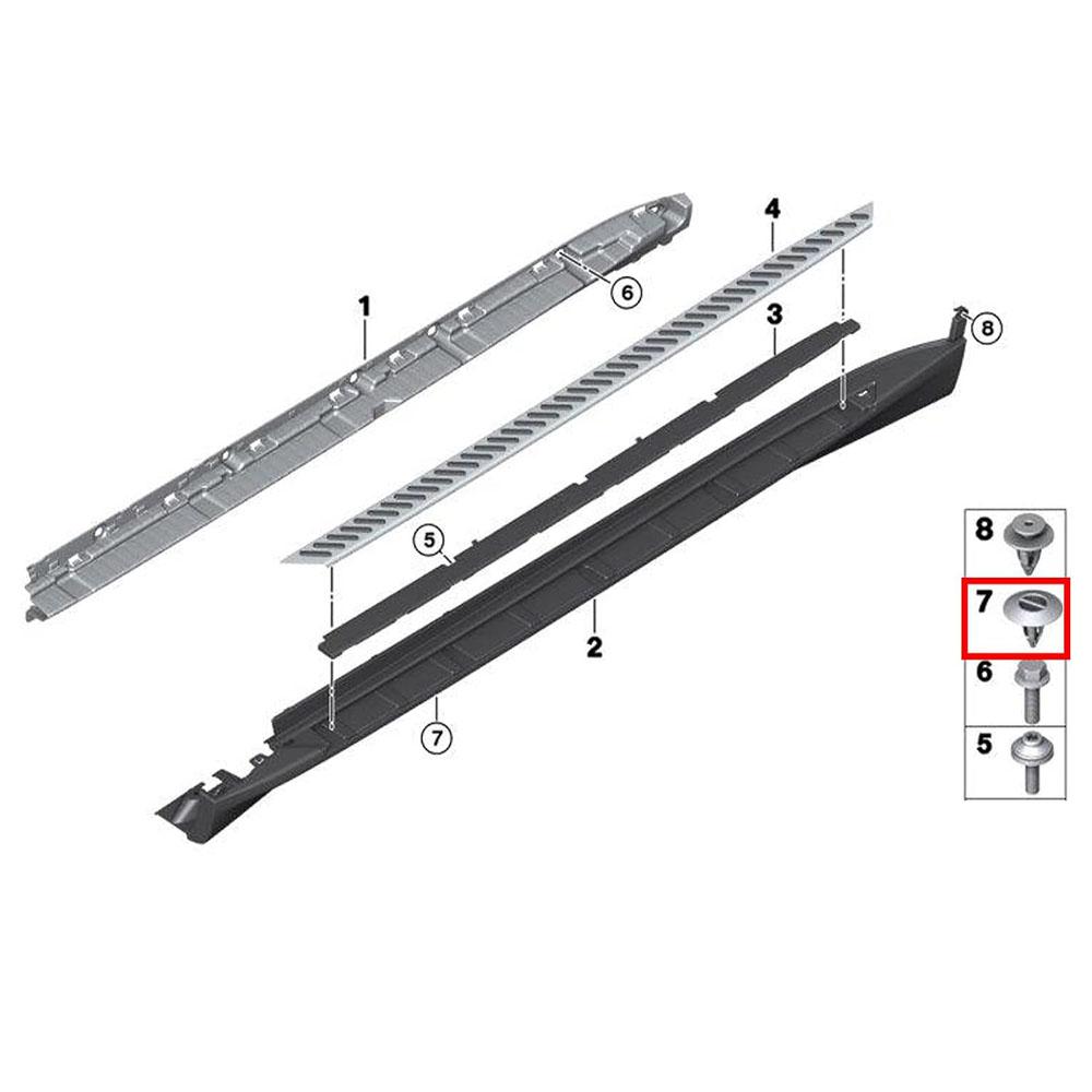 Rocker Molding Clip for BMW X5/X6