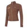 Retro Tape Slim Sweater Simple Casual Long Sleeve Stand Collar Knit Top Women Tops 635719-85