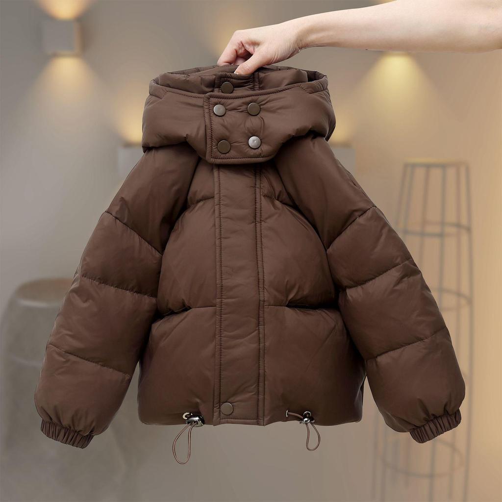 2025 Autumn/Winter Kids' Thick Hooded Down Jacket - Stylish Outerwear for Boys and Girls