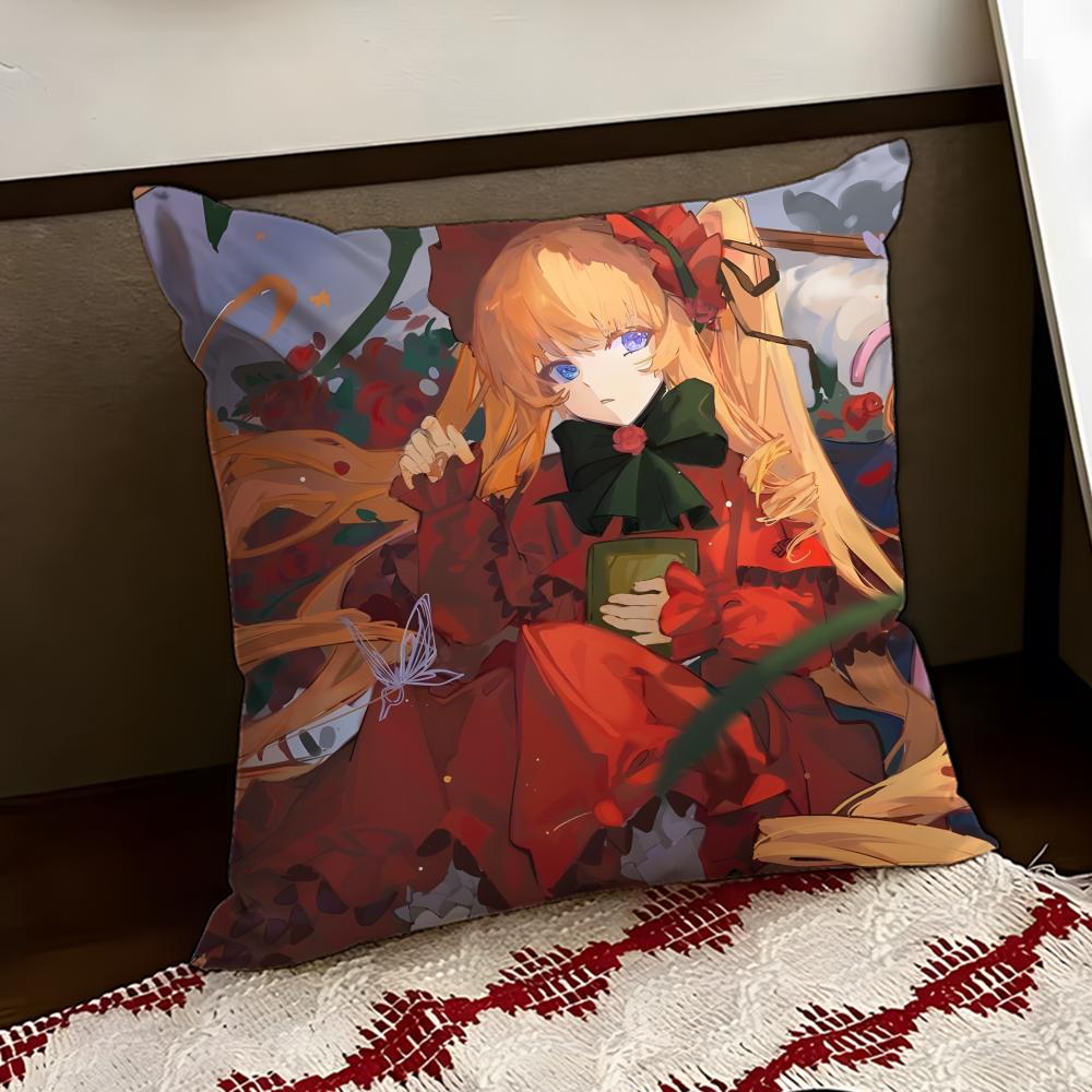 Anime RRozen MMaiden Cushion Cover Reversible Soft Durable Pillow Cover Home Car MultiScene Use for Daily Comfort