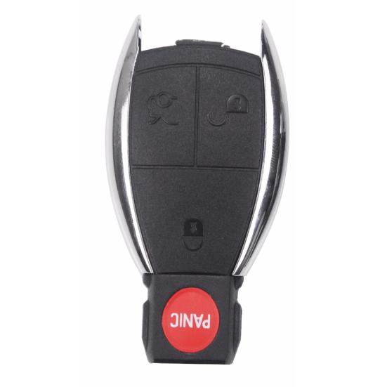 

Чехол для ключей с 4 кнопками и держателем аккумулятора для Mercedes Benz W203 W210 W211 AMG чёрный