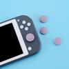 eXtremeRate PlayVital Cute Switch Thumb Grip Joystick Caps for Switch Lite Silicone Analog Covers for Dark Grayish Violet Caps, & & OLED, Joy-Con