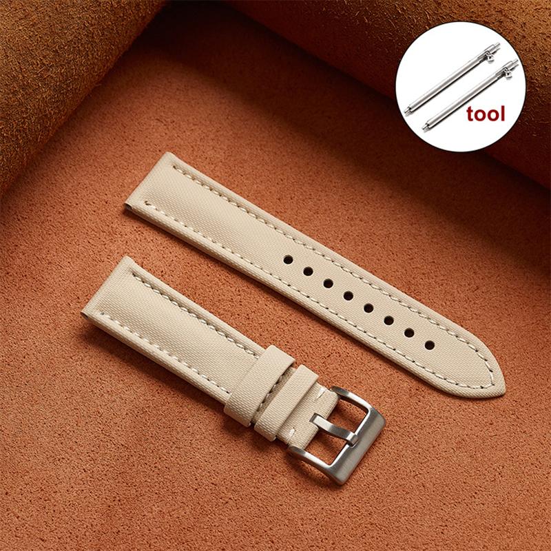 Premium Sailcloth Watch Band for Blancpain Straps 18mm 19mm 21mm 20mm 22mm Waterproof Canvas Nylon Quick Release Bracelet Belt
