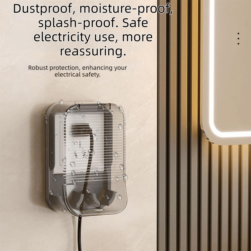 Clear Outlet Cover Self-Adhesive Socket Plate Guard Waterproof Socket Cover Bathroom Switch