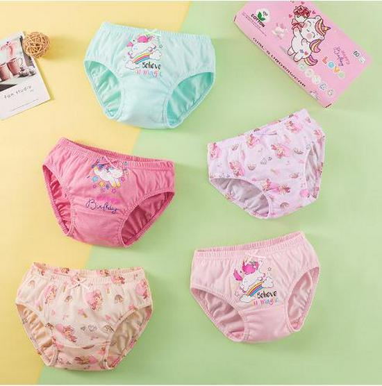 All-Cotton A-Grade Girls' Briefs: No-Wedgie Underwear for Small to Medium Children and Babies