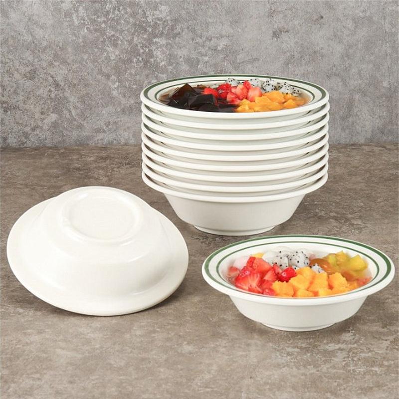 Hong Kong Style Melamine Dessert Bowl Thickened Plastic Sugar Bowl Multi-size Creative Rice Ramen Bowls Kitchen Tableware Tools