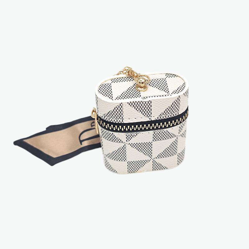 

Портативный кошелек для ключей и монет: Чехол для наушников и держатель для помады с модным брелоком для ключей