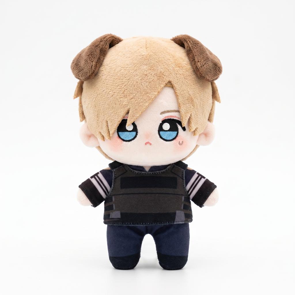 Game Leon S Kennedy Cosplay Plush Cotton Doll Stuffed Dolls Soft Cartoon Figure Plushies Bag Decoration Prop