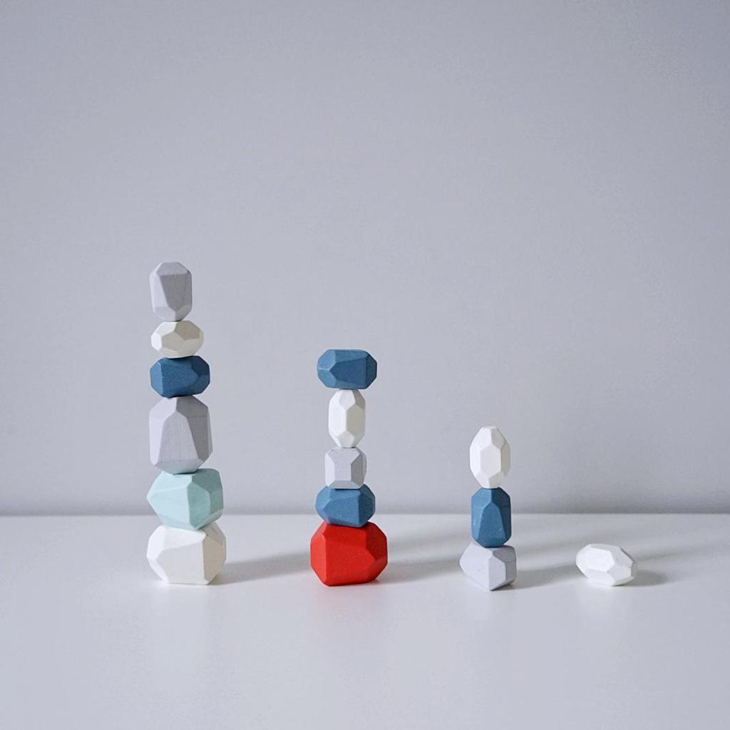 Colorful Stacking Stones Building Blocks for Children's Hand-Eye Coordination - Educational Toy for Boys & Girls Ages 3-6