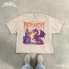 Burn The Patriarchy Shirt Feminist Dragon Tee Gothic Castle Fantasy Dark Academia Graphic T-shirt For Women Edgy Goth Grunge Apparel