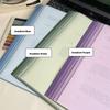 5PCS/Set L-shaped A4 File Folder Gradient Color Document Folder Test Paper Clamp  Business