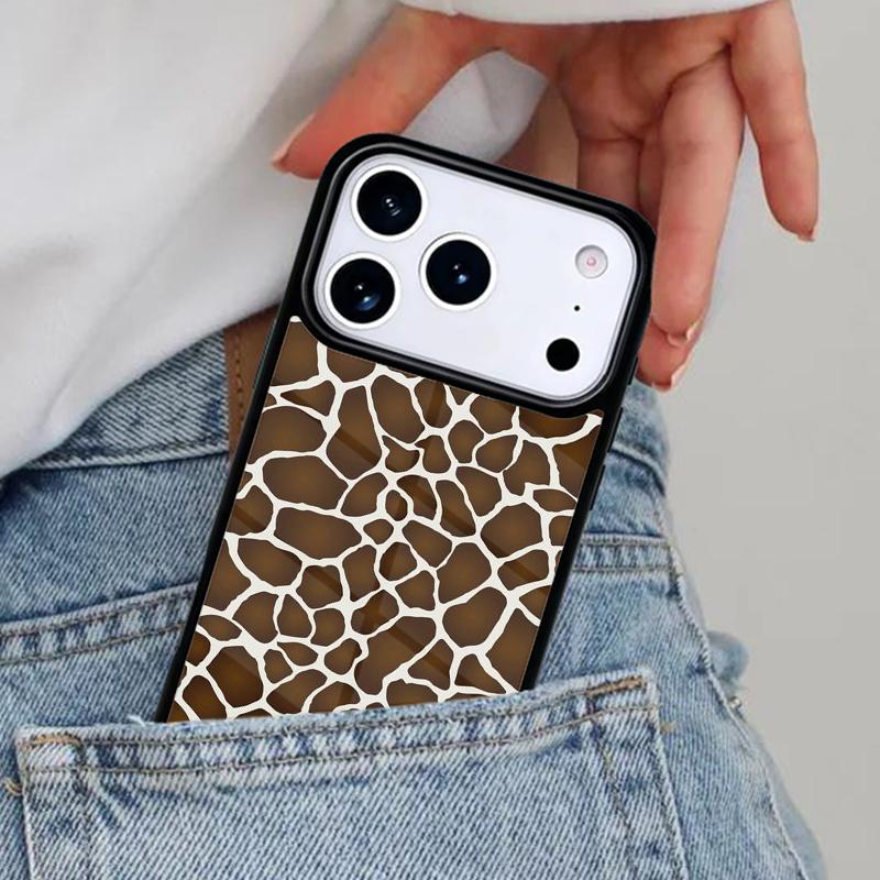 Giraffe Skin Pattern Phone Case for iPhone 16e 15 14 13 12 17 Pro Max Plus Air 17pro Cover Coque