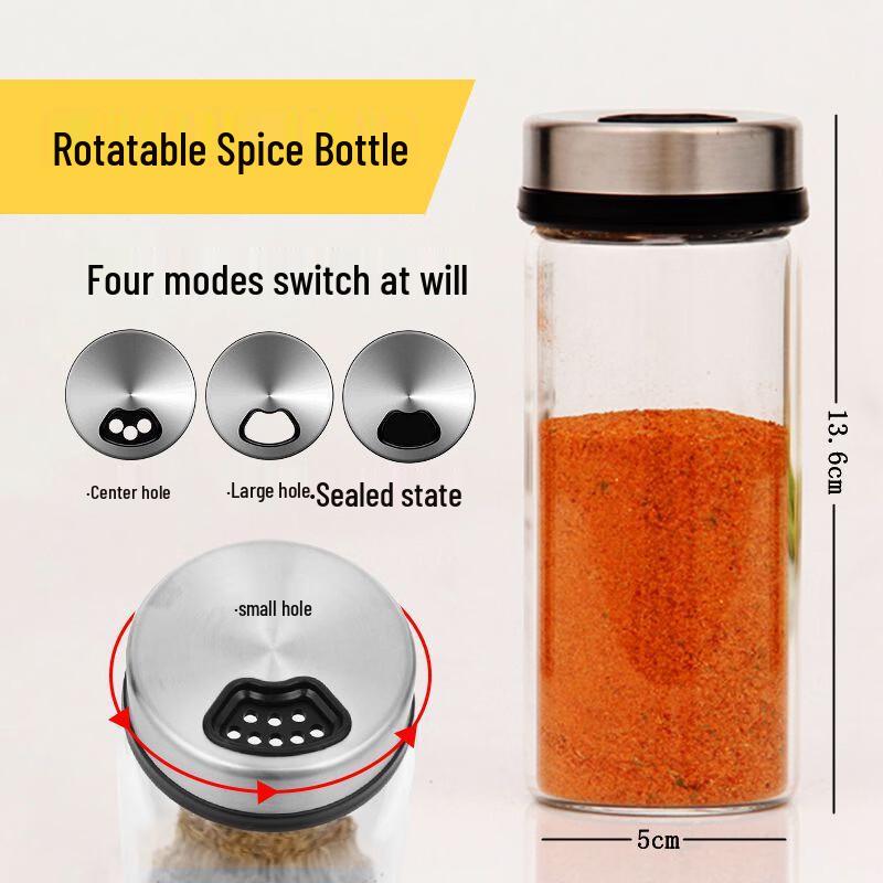 Wutuo High Borosilicate Glass Seasoning Bottle Set