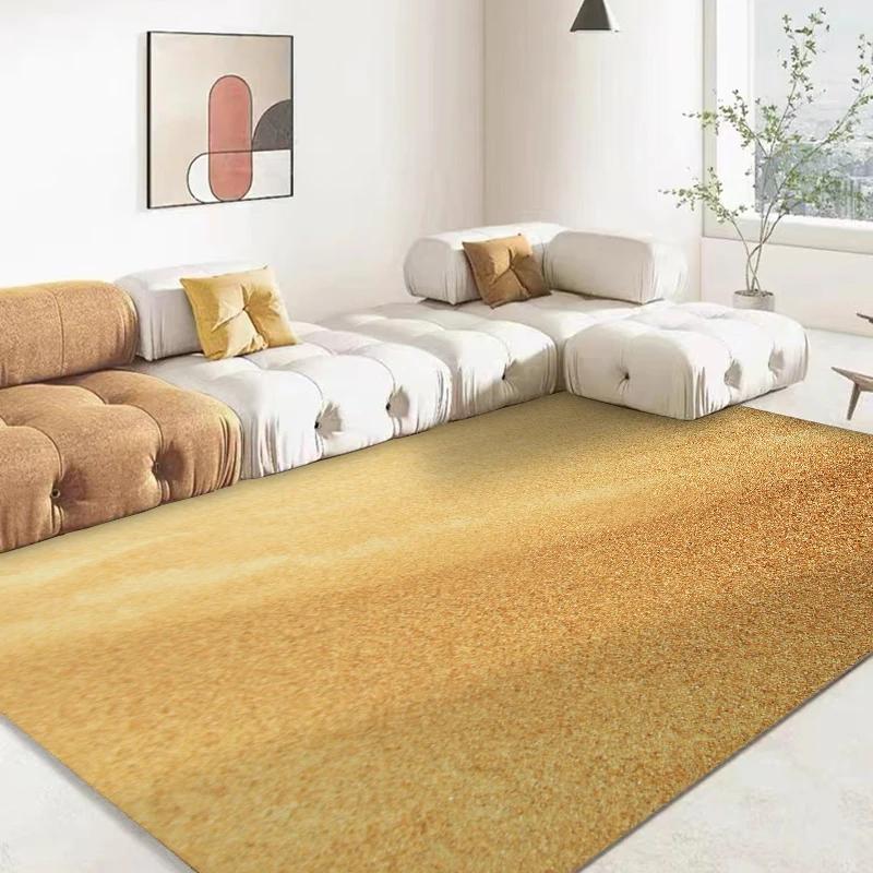 15 Größen 3D Sand Wüste Simulationshintergrund Teppich für Wohnzimmer Badezimmermatte Schlafzimmermatte Heimdekor Outdoor-Teppich
