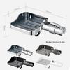Adjustable Rail Shower Head Holder Shower Soap Tray Shower Rail Soap Holder Handheld Shower Bracket Sprayer Holder