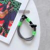 Party Gift Anti Loss Universal Short Wrist Strap with Patch Label Nylon Woven Color Hanging Rope Mobile Phone Lanyard Party Gift