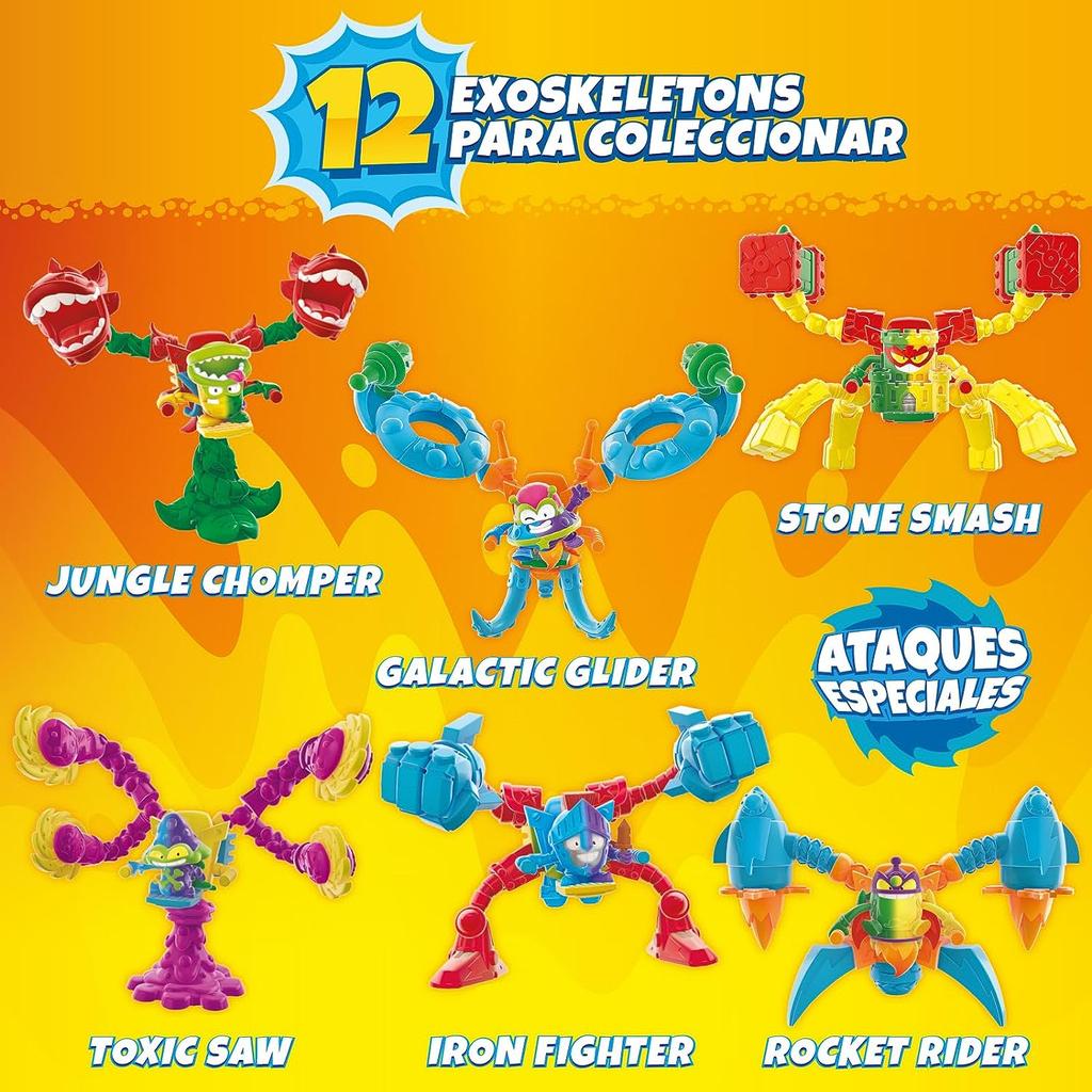 1pcs Neon Power Exoskeletons Limited Collection Superzings Action Figures Dolls Toys Model Kids Xmas Gift SUPERTHINGS series Poseable Articulated