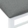 Bar Stools with Cushions 2 Pcs White Solid Rubberwood