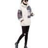 Lamb wool long sweater women's autumn and winter new large size loose and thin integrated fleece thickened zipper jacket