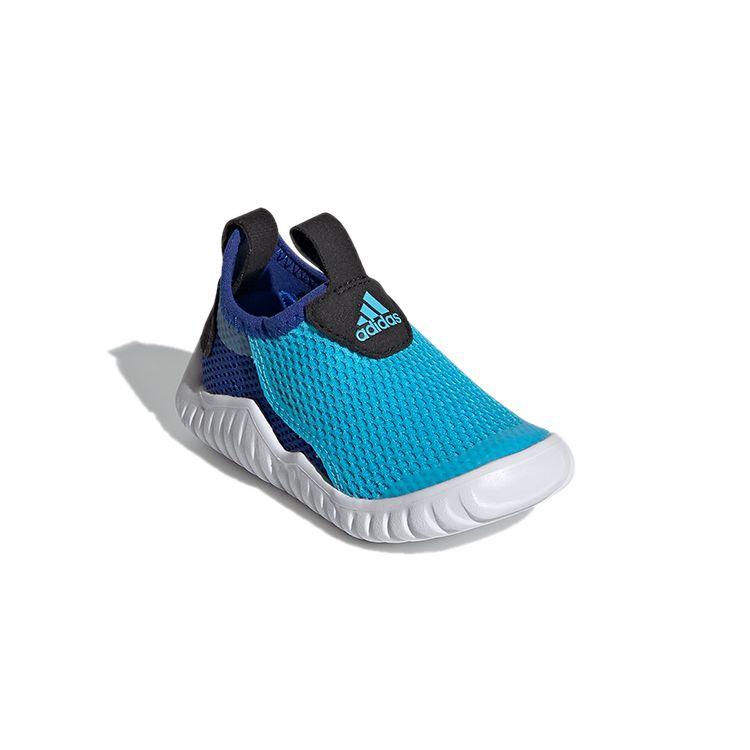 Adidas Rapidazen Summer Rdy Round Toe Comfortable Durable Breathable Low Top Running Shoes Baby Sneaker Blue White FZ3943