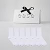 Ease [Gift Box Present] Daily Crew Socks 6 Pack_White