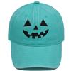 Halloween Kürbis Smiley Gesicht Stickerei Gewaschen Used Baseballkappe Personalisierte Lässige Mütze für Männer und Frauen