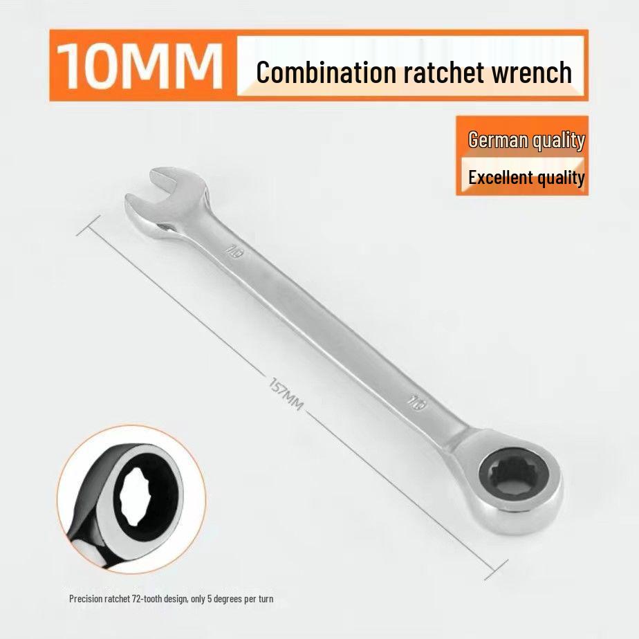 Промышленный трещоточный рожковый шлицевой комбинированный ключ для авторемонта