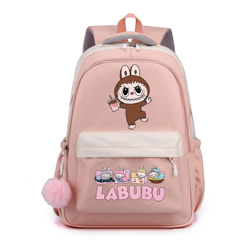 Cute Cartoon Printed Backpack Student Kid Schoolbag Women Large Capacity Waterproof Bookbag Kid Birthday Gift Travel Bag