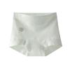 Plus Size Women's Spring and Autumn Pure Cotton Antibacterial Extended Crotch Color Cotton Breathable Mid Waist Briefs