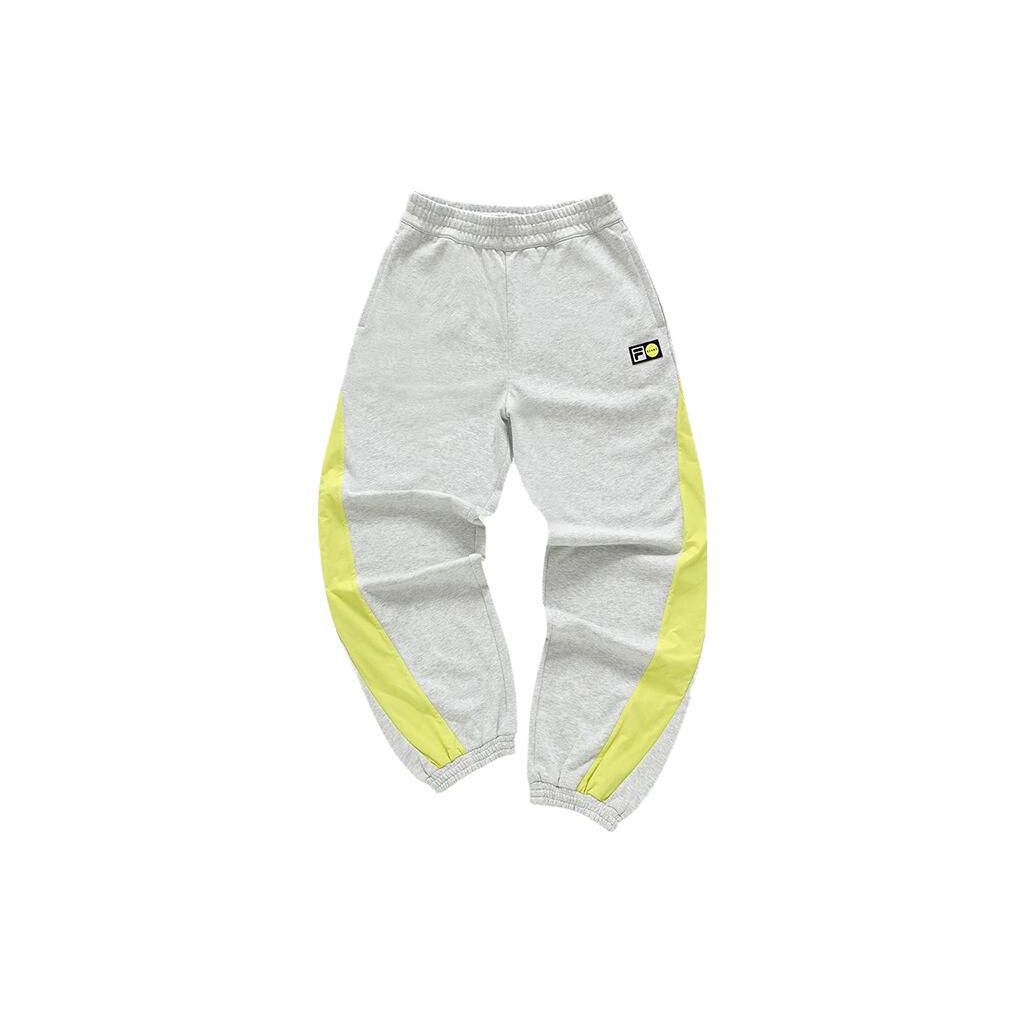 

FILA X Beams Collaboration Spliced Mid-Rise Tapered Knit Sports Pants Men Bottoms Gray T11M349601F-MG M