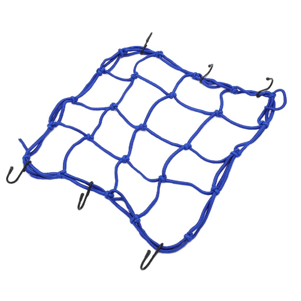 Cargo Net Nylon Tough Elastic Luggage Net with Hooks for Road Mountain Bicycles Motorcycles