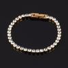 316L 4mm Stainless Steel Bracelet For Women Men's Hip Hop Tennis Chain Bracelets Luxury Color Crystal Zircon Bracelet Jewelry
